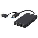GH-TCHDD-BK USB Type-A/C to HDMI マルチモニター用変換アダプタ グリーンハウス