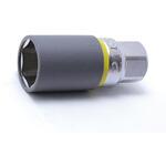 EA618CJ-221 1/2"DRx21mm ホイールナット用ソケット(プロテクター付) エスコ