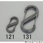 EA638AD-121 52x24mm Sカンスナップフック(黒) エスコ