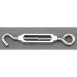 EA638KE-11 7.9x6.6mm   ターンバックル(Hook&Eye/アルミ・ステンレス) エスコ