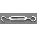 EA638KE-14 16.0x15.2mm ターンバックル(Hook&Eye/アルミ・ステンレス) エスコ