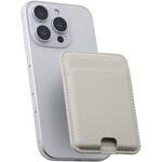 MagSafe カードケース iPhone用 2枚収納 レザー風 薄型 マグネット脱着 オープンポケット スマホカード入れ エレコム