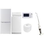 家電セット 寮 オフィス 事務所 新生活家電 5点セット (6kg洗濯機 106L冷蔵庫 電子レンジ 炊飯器 スティッククリーナー) YAMAZEN(山善)