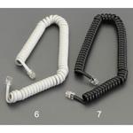 受話器用カールコード(ストレート結線) エスコ