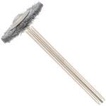EA818E-111A 19.0mm/3.2mm軸 軸付ブラシ(スチールワイヤー/2本入) エスコ