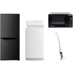 家電セット 寮 オフィス 事務所 新生活家電 4点セット (6kg洗濯機 106L