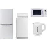 家電セット 寮 オフィス 事務所 新生活家電 4点セット (6kg洗濯機 106L冷蔵庫 電子レンジ 電気ケトル) YAMAZEN(山善)