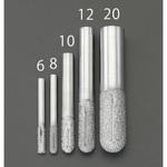 EA827ES-12 12mm ダイヤモンドルーター(複合材用/先丸) エスコ