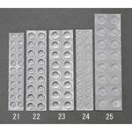 EA979AD-21 7.9x2.2mm 粘着付クッションゴム(丸形/22粒) エスコ