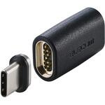 USB-C マグネット 変換アダプタ 100W PD対応 着脱式コネクタ ブレーカー内蔵 エレコム