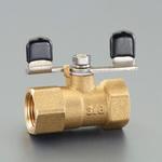 EA425CA-33 G3/8"xRc3/8" ボールバルブ(真鍮製/蝶ハンドル) エスコ