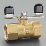 EA425CA-33 G3/8"xRc3/8" ボールバルブ(真鍮製/蝶ハンドル) エスコ