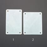 EA441VF-1 85x140x 1.6mm スチールプレート(ユニクロメッキ/ネジ穴付 エスコ