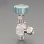 EA470CN-602 3/8"xR1/4" ニードルバルブ(アングル型/ステンレス製) エスコ