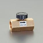 EA470CR-3 G 1/2"xRc1/2" ニードルバルブ(圧力計/青銅) エスコ