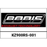 KZ900RS-001 MGP-N， スリップオン ステンレスブラック for KAWASAKI Z900RS (2018-2019) BODIS (ボディス)