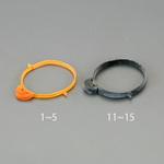 EA475WB-13 44.5x5mm 結束用ゴムバンド(黒) (約295本) エスコ