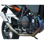 ZKTM220STO 2＞2 ステンレススチール レーシング ヘッダキット + チタン スリップオン KTM 690 SM (2006-2008) ZARD (ザード)