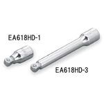 EA618HD-4 1/4"DRx100mm エクステンションバー(首振り型) エスコ