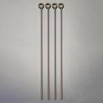 EA628ZE-100 Φ 9.0x300mm ロープ止め金具(丸型/黒4本) エスコ