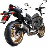 EYA87CEO Factory オーバルスリップオン カーボンファイバースリーブ eマーク Yamaha FZ8 2010 - 2016 Scorpion (スコーピオン)