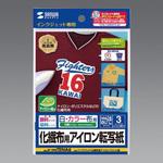 ハガキ判 アイロンプリント紙(カラー化繊布用/3シート) エスコ