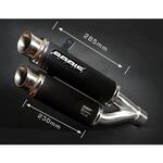 KZ1000-006 GPX2-S スリップオン-セット 4-4・ステンレスブラック BODIS (ボディス)