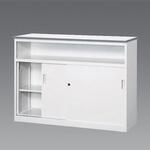 EA954DL-1 1200x450x890mm カウンター(引戸/中棚付) エスコ