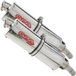 H.81.1.TRI Original For Honda Cb 1100 Sf X-Eleven 1997/06 Pair Homologated スリッポンエキゾースト  Trioval GPR Exhaust (ジーピーアールエキゾースト)