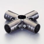 EA976BY-121 [パイプラック用] 6方向メタルジョイント(ブラック) エスコ