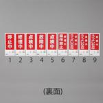 180x80mm マグネット標識(運転中/点検中スイッチ) エスコ