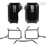 AL2C_BL+3206_BL Pair of Atlas 47L + 41L Aluminum panniers with Yamaha frames | AL2C-BL-3206-BL UnitGarage (ユニットガレージ)