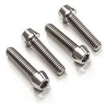 KV394X Screws set フロントaxle clamp M8x25 (4 pcs) - Titanium Titanium CNC Racing (シーエヌシーレーシング)