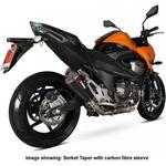 RKA104SEO Serket (Taper)テーパースリップオン ステンレススリーブ eマーク Kawasaki Z 800E 13-16 2013 - Scorpion (スコーピオン)