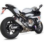 RBM80SEO Serket Taper スリップオン， ブラッシュドステンレススリーブ (NON EU HOMOLOGATED) Scorpion (スコーピオン)