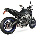 RYA93SYSSEO Serket テーパーフルシステム ステンレススリーブ Yamaha MT 09 2013 - 2018 Scorpion (スコーピオン)