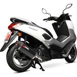 RYA104BCER Serket フルシステム ブラックセラミックコーティングスリーブ eマーク Yamaha NMAX 125 2015 - 2017 Scorpion (スコーピオン)