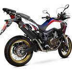 RHA173SYSBCER Serket フルシステム ブラックセラミックコーティングスリーブ Honda CRF 1000 L Africa Twin 2015 - 2017 Scorpion (スコーピオン)