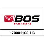 1700011CS+HS SSEC RR + ヒートシールド スリップオンエキゾースト EG (Euro 4) カーボンスチール BMW S 1000 R 2017- | 1700011CS-HS BOS (ボス)