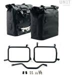 2xUG002+AL0C+3306_BL Two Khali サイドパニア TPU 35L - 45L + アルミプレート(ペア)付 Inox サブフレーム HD Pan America | 2xUG002-AL0C-3306-BL UnitGarage (ユニットガレージ)