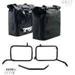 2xUG002+AL0C+2252_BL Two Khali サイドパニア TPU 35L - 45L + アルミプレート(ペア)付 Inox サブフレーム Moto Guzzi V85TT | 2xUG002-AL0C-2252-BL UnitGarage (ユニットガレージ)