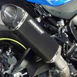 SGSXR1000-128 V4-M-CA スリップオンマフラー ステンレスブラック BODIS (ボディス)