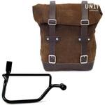 Waxed Suede サイドパニアケース + 右 サブフレーム Triumph Street Twin 900 (2016 until now) | U002-1017DX UnitGarage (ユニットガレージ)