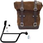 Waxed Suede サイドパニアケース + 右 サブフレーム Triumph T100 (2017 until now) | U002-1011DX UnitGarage (ユニットガレージ)