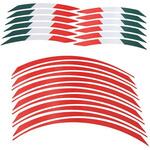 STK118 ホイールスティッカーキット - Red/Italian Flag LIGHTECH (ライテック)