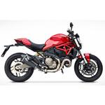 ZD119SSR カーボン レーシング スリップオン + カーボンエンドキャップ DUCATI MONSTER 821 (2015-2017) ZARD (ザード)
