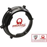CA201BPR クリアオイルバス クラッチカバー with カーボン fiber inlay for Ducati Panigale Pramac Racing Lim. Ed. ブラック CNC Racing (シーエヌシーレーシング)