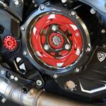 クリアカバー オイルバス クラッチ Ducati ブラック CNC Racing (シーエヌシーレーシング)