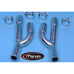 K/2052/BC コネクション パイプ クロム Marving Exhaust (マービングエキゾースト)