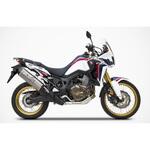 ZHND366SSO-FC ステンレススチール スリップオン + カーボンエンドキャップ HONDA アフリカツイン (2016-2019) ZARD (ザード)